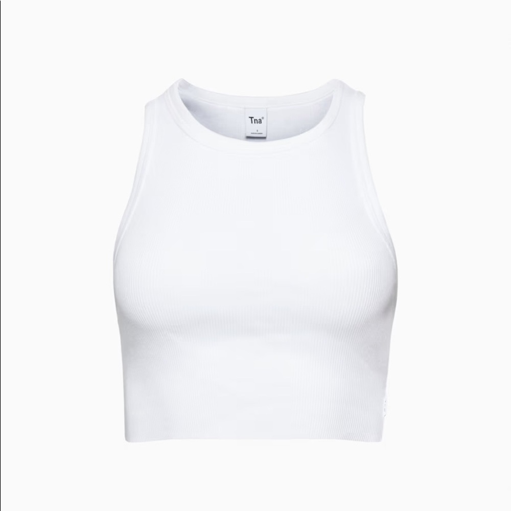 Aritzia TNA Ribbed Cropped Racer Tank - Picture 6 of 8